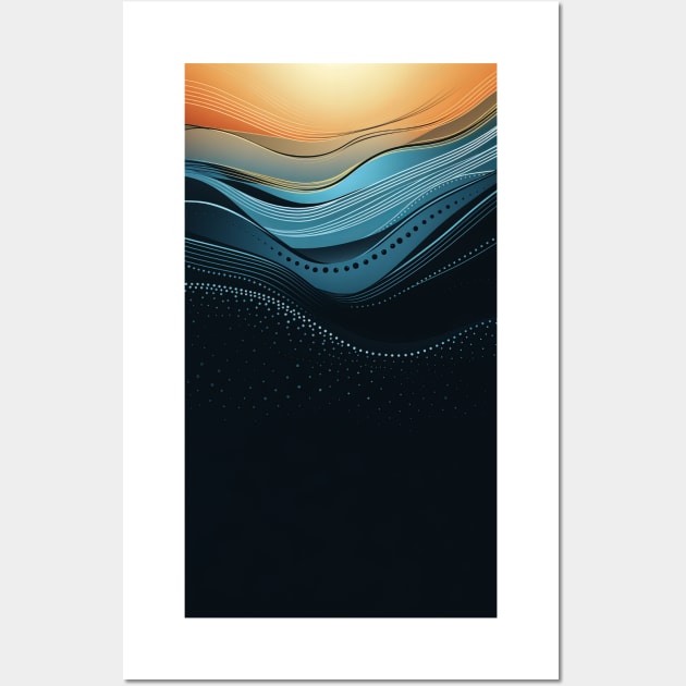 Minimalist Waves Wall Art by Mistywisp